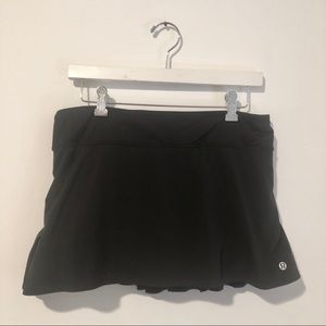 Lulu Lemon Black Tennis Skirt Size 8